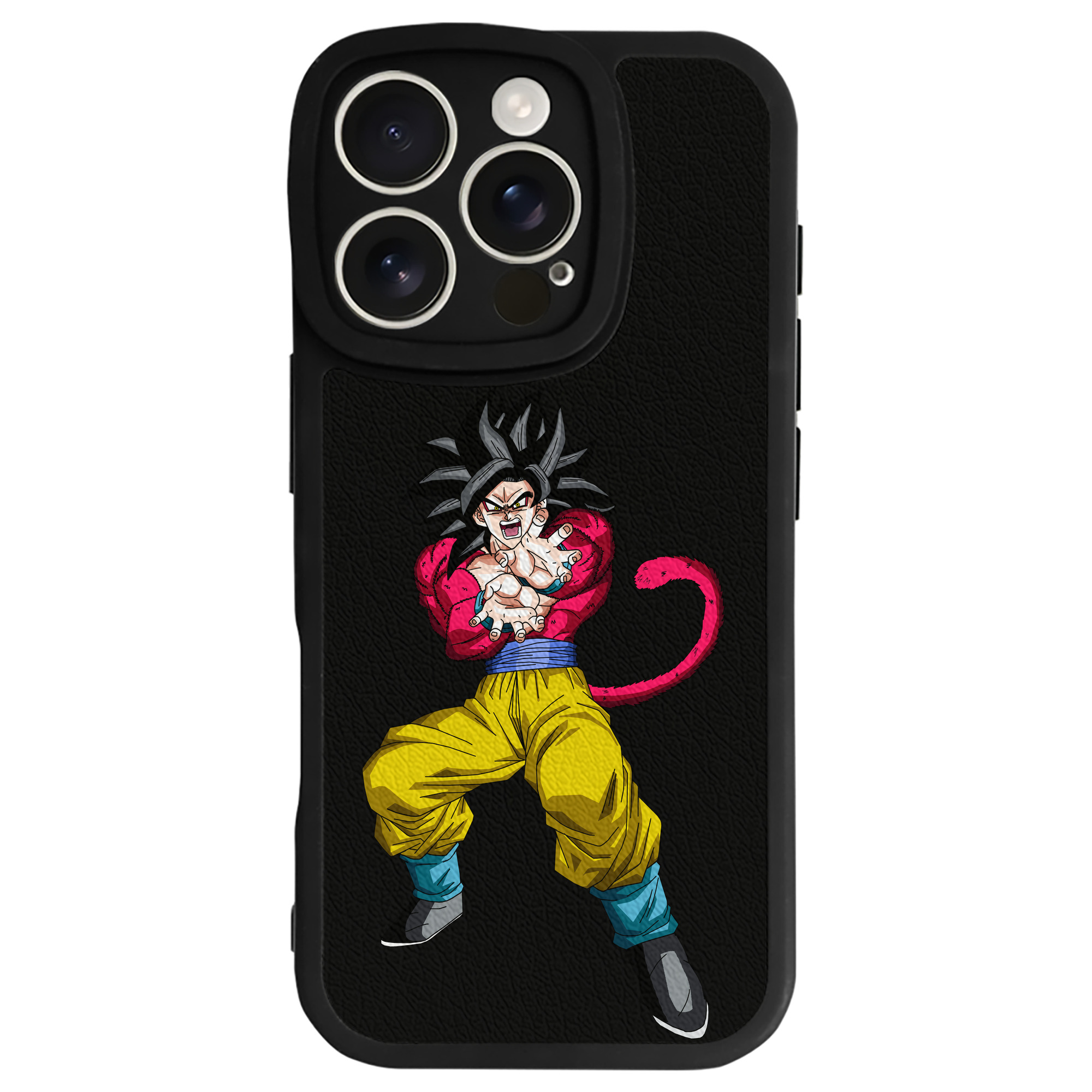 （画像用） ドラゴンボール 孫悟空（そん ごくう）Son Goku カカロット DRAGON BALL Kakarotto 【iPhone 16シリーズ対応】シリコンスマホケース（レザー調） 材質：シリコン